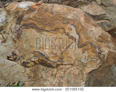 Rustrel, France - July 14, 2018: Photography Showing A Magnificent Landscape. The Photography Was Ta