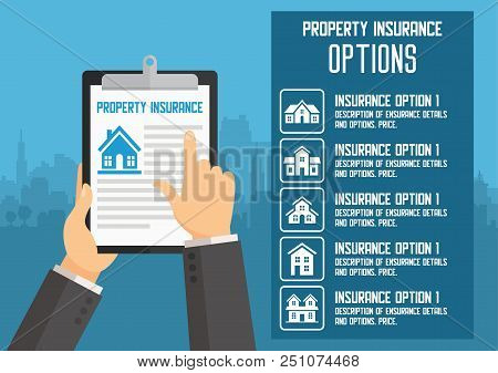 House Insurance Service Vector Illustration For Web Design.