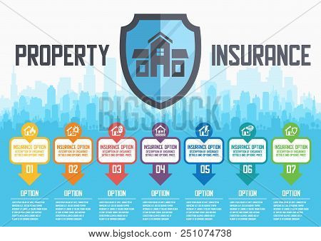 House Insurance Service Vector Illustration For Web Design.