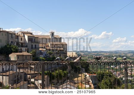 Narni (terni i Umbrien, Italien) - den gamle by og Panorama