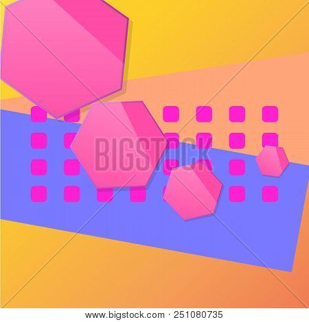 Gift Pink Voucher Stock Image. Abstract Vector Eps 10