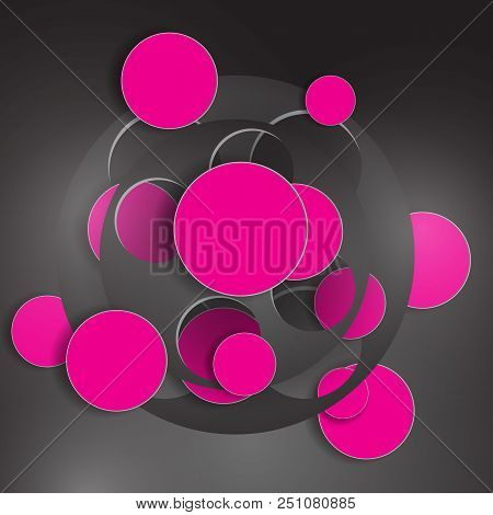 Eps10 Vector Abstract Overlapping Circle Concept Art