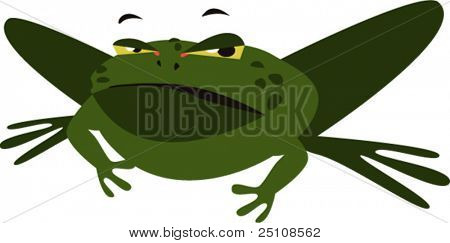 Vector frog design: serie zoo
