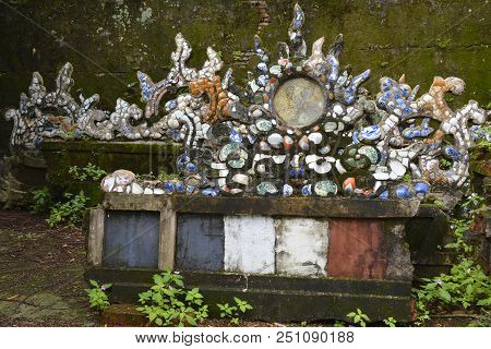Architectural Remains Within The Thai Mieu Temple Complex In The Imperial City, Hue, Vietnam