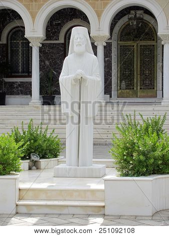 Nicosia, Cyprus - Jun 7, 2014: Archbishop Makarios Was The First President Of Cyprus.