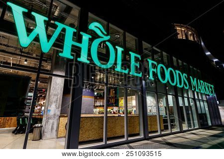 Indianapolis - Circa July 2018: Whole Foods Market. Amazon Is Expanding Whole Foods Delivery In Diff