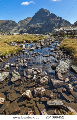 Amazing Landscape Of Orlovets Peak And Mountain River, Rila Mountain, Bulgaria