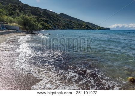 Amazing Seascape Of Porto Kaminia Beach, Zakynthos Island, Greece