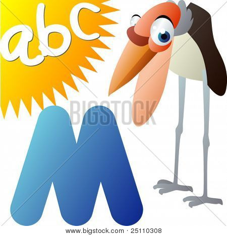 ABC zvířata: M je pro Marabu
