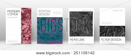 Abstract Cover. Pleasant Design Template. Suminagashi Marble Minimal Poster. Pleasant Trendy Abstrac