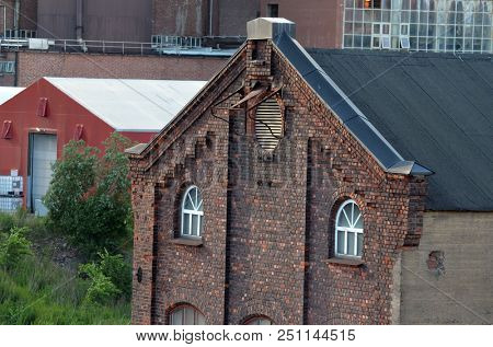 Industrial landscape in South Norway. June 20,2018.Sarpsborg , Norway