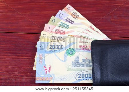 Money From Madagascar In The Black Wallet