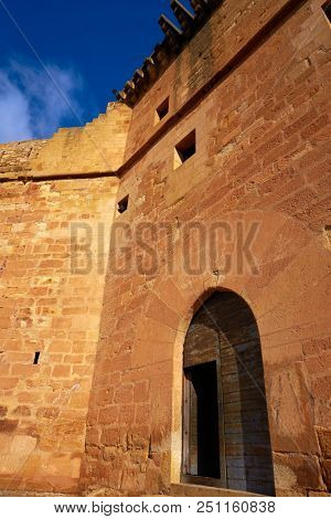 Mora de Rubielos castle in Teruel Spain located on Gudar Sierra