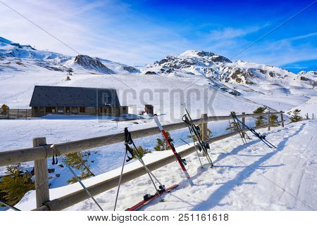 Formigal ski area in Huesca Pyrenees of Spain