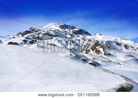 Formigal ski area in Huesca Pyrenees of Spain