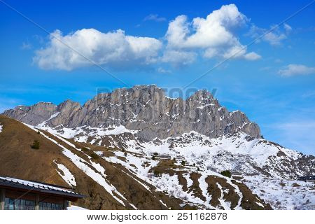 Formigal ski area in Huesca Pyrenees of Spain