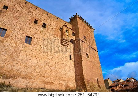 Mora de Rubielos Castle in Teruel Spain located on Gudar Sierra