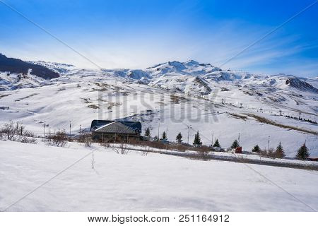 Formigal ski area in Huesca Pyrenees of Spain