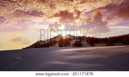 Cerler Ampriu mountain in Pyrenees of Huesca in Spain