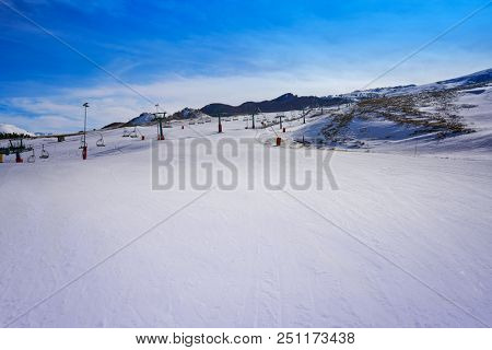 Formigal ski area in Huesca Pyrenees of Spain