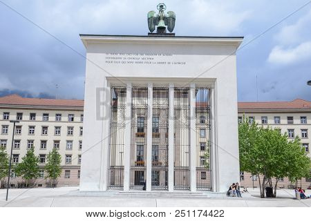 Monument Memorial Of The Victims At Innsbruck On Austria