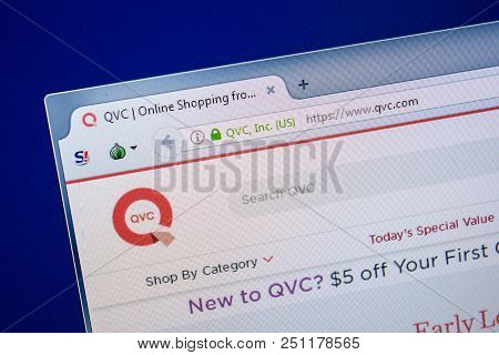 Ryazan, Russia - July 24, 2018: Homepage Of Qvc Website On The Display Of Pc. Url - Qvc.com