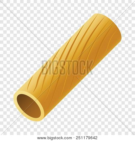 Penne Rigate Pasta Mockup. Realistic Illustration Of Penne Rigate Pasta Vector Mockup For On Transpa