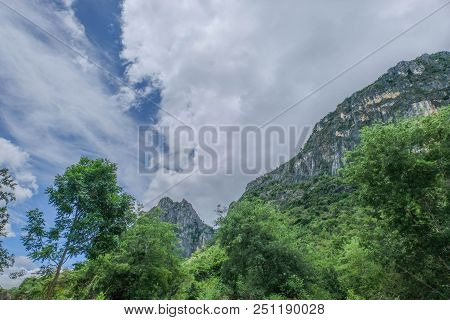 Mountain In Khao Samroiyod National Park, Prachubkirikhun Thailand