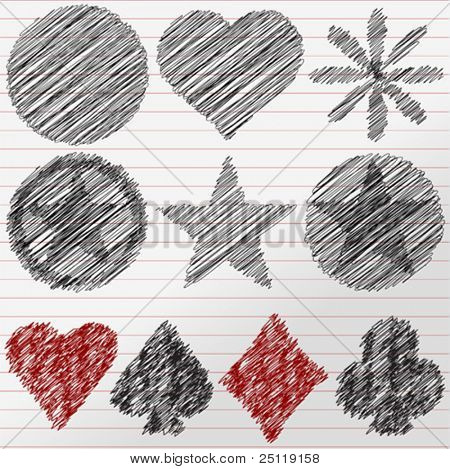 Hand drawing Vector Zahlen