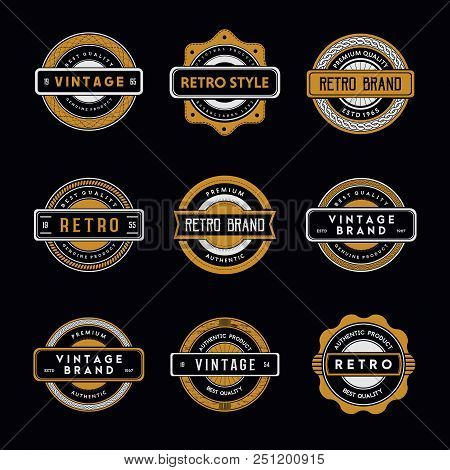 Retro Badges Collection. Vintage Badge Vector Set