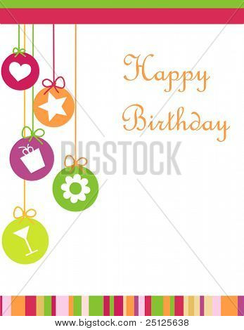 tarjeta del feliz cumpleaños