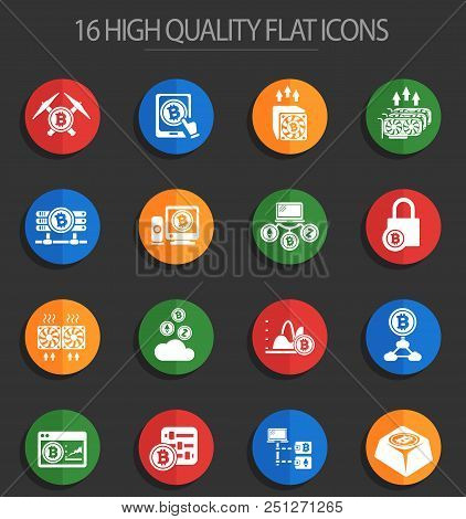 Cryptocurrency And Mining Icons For Your Design Progects