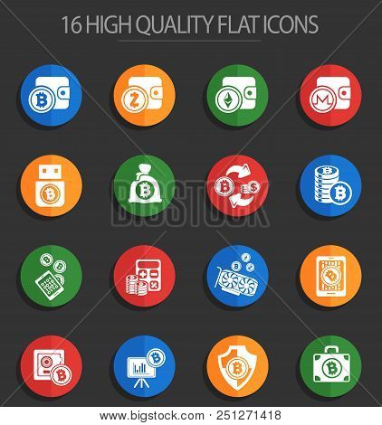 Bitcoin And Cryptocurrency Icons For Your Design Progects