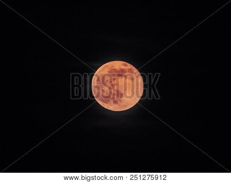 Full Moon Red, Blood Moon  - Bloodmoon Isolated