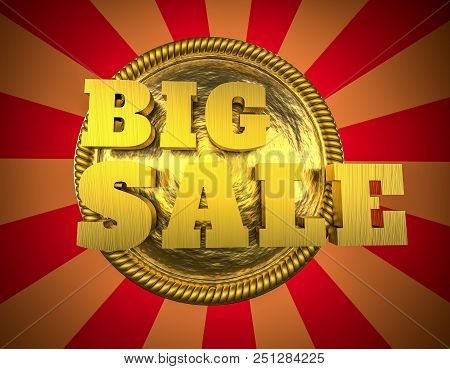 Big Sale Special Offer Advertising Banner For A Shop In A Shopping Center