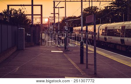 Southend, Uk - June 5th, 2016: A C2c Train Photographed At The Platform In Southend, Essex, Uk, On J