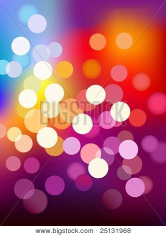 Multi color bokeh ljus bakgrund i vektorformat