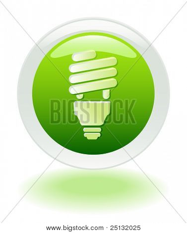 Ahorro de energía web icono/botón