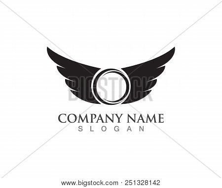Black Wing Logo Symbol For A Professional Designer