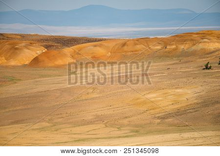 Mountain Landscape, Red-orange Color, Reminiscent Of The Color Of The Surface Of The Planet Mars. Th
