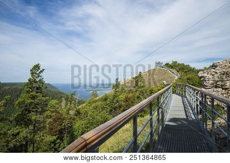 Strelnaya Mountain. Attraction Of The Samara Region. On A Sunny Summer Day