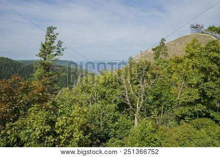 Strelnaya Mountain. Attraction Of The Samara Region. On A Sunny Summer Day