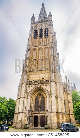 View At The Bell Tower Of Cathedral Saint Martin In Ypres, Belgium