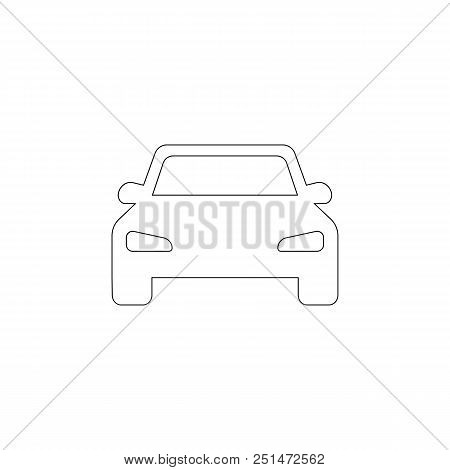 Car Icon On White Background. Sipmle Vector Beautiful Illustration
