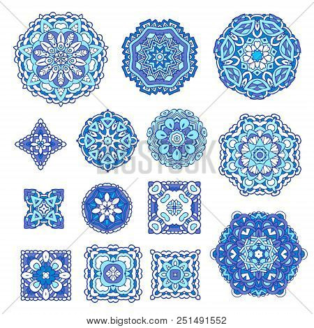 Mandalas Ornament. Vintage Decorative Elements. Oriental Pattern, Vector Illustration. Orinetal Moti