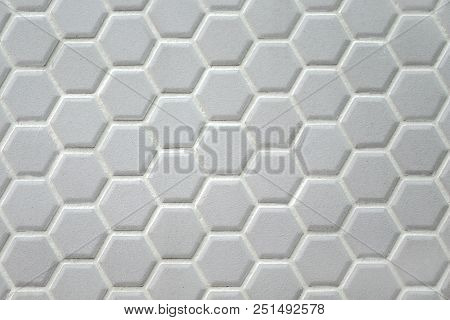 Abstract Background, Ceramic Hexagon. Geometric Hexagons Different Color