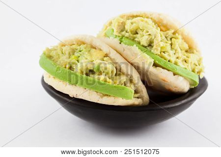 Typical Venezuelan Arepa Called Reina Pepiada
