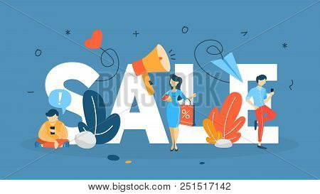 Sale Concept. Special Offer And Big Discount. Best Price. Idea Of Business Promotion. Christmas Or B