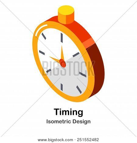 5700064 Timing Isometric Illustration