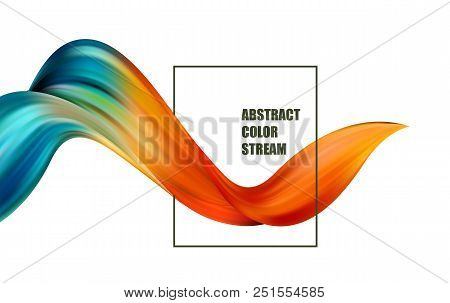 Abstract Colorful Vector Background, Color Flow Liquid Wave For Design Brochure, Website, Flyer. Str